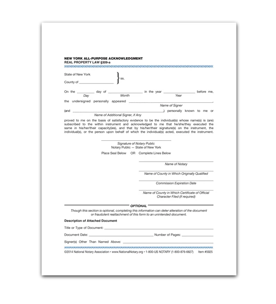 New York Notary Stamps & Supplies